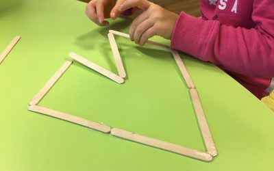 Bygg med glasspinnar.