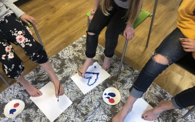 Spännande målningsteknik