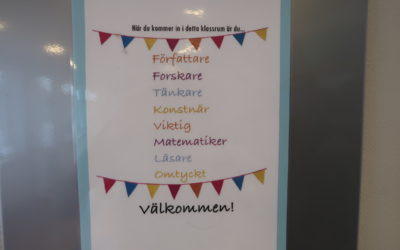 Tänkvärt när man går in i åk 3 skolsal :)