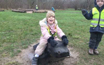 Solen.Utflykt Barnens skog. .Filborna