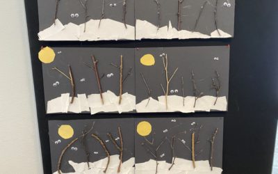 Coola Halloweentavlor och kompisarmband.