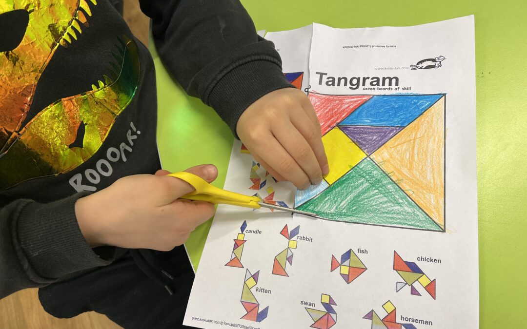 Matteövning och Tangram