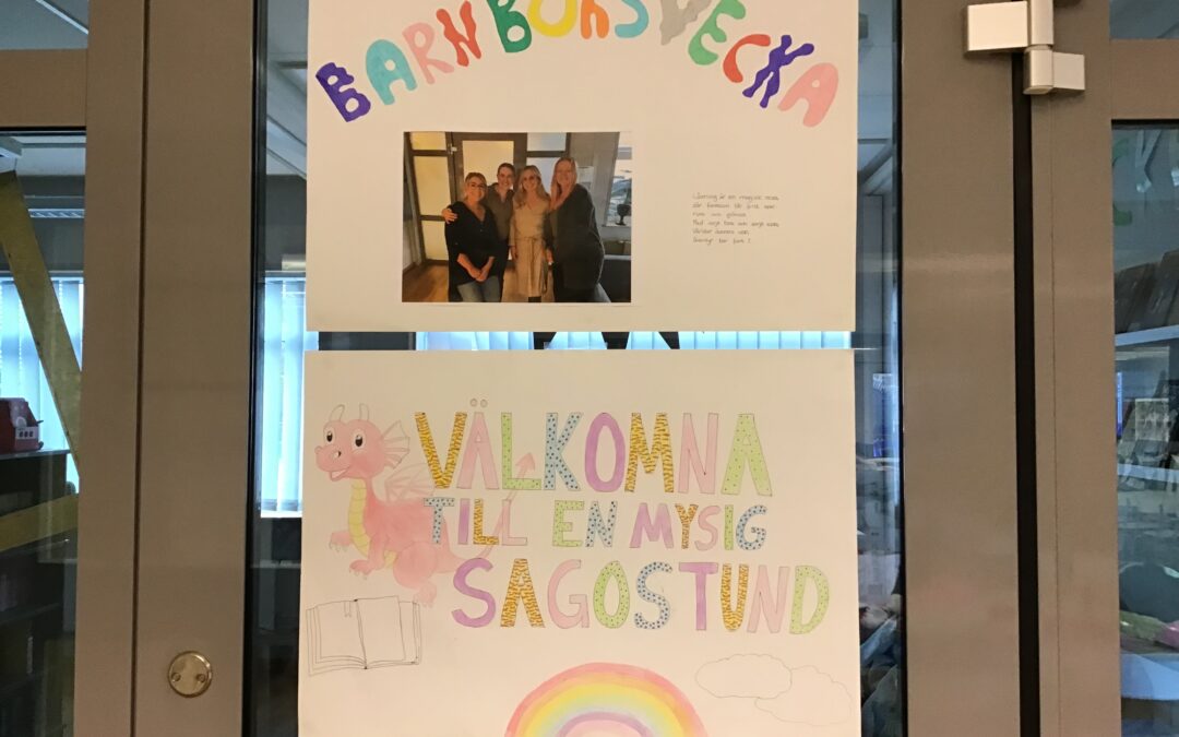 Barnboksvecka med läskojor.