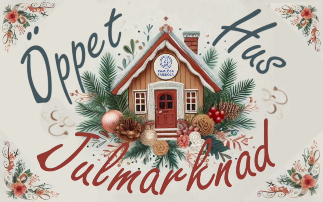 Öppet hus och julmarknad lördag 23 november