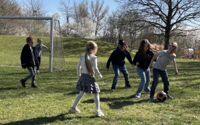 Utedag och fotboll på Kvadraten
