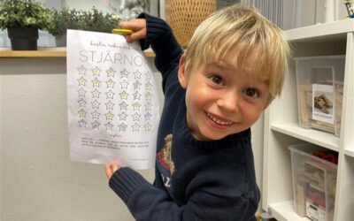 ”kasta, räkna och måla stjärnor”