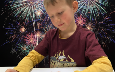 Kreativiteten flödar: Del ett av vår nyårstavla! 🎨✨