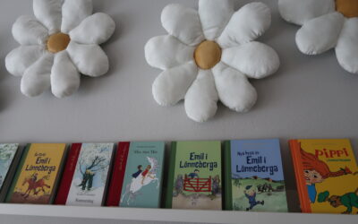 Skolbiblioteksaktivitet med Astrid Lindgren tema