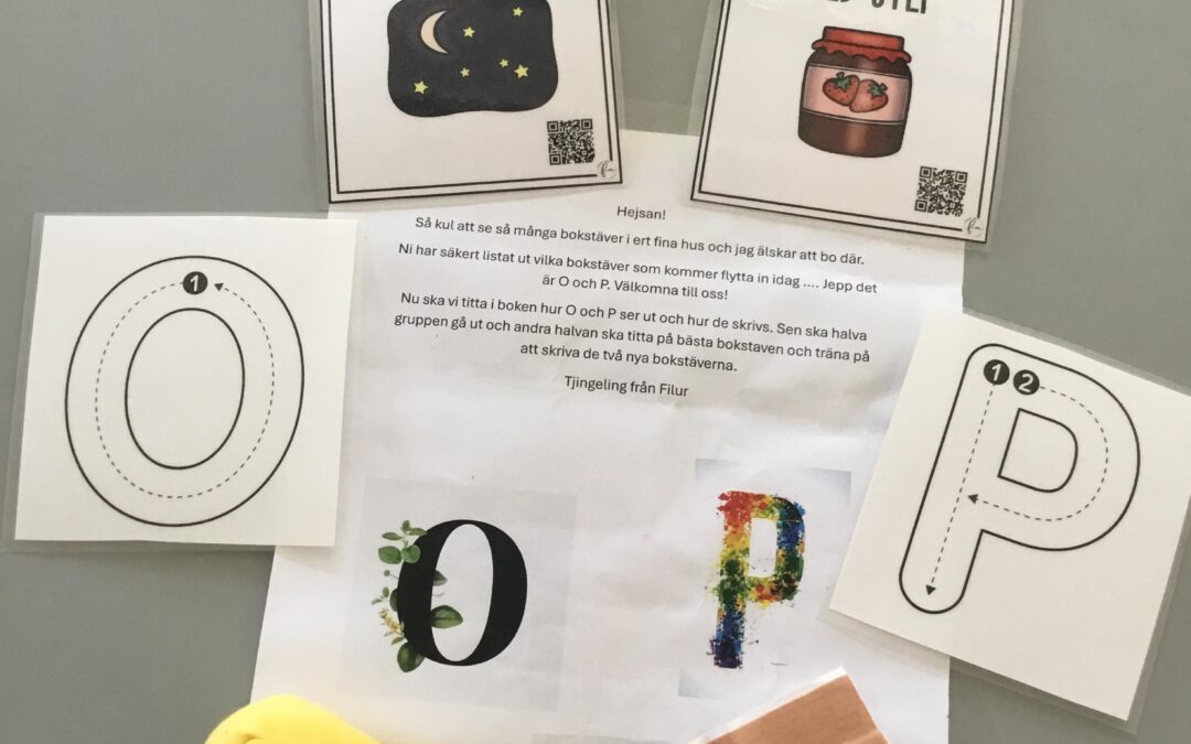 Vi säger hej till O och P