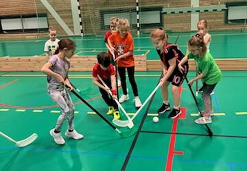 Full fart med klubba och boll!