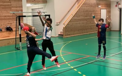 Full fart och handbollsglädje i idrottshallen!