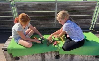 Solig och mysig eftermiddag med Kvadraten på skolgården! ☀️